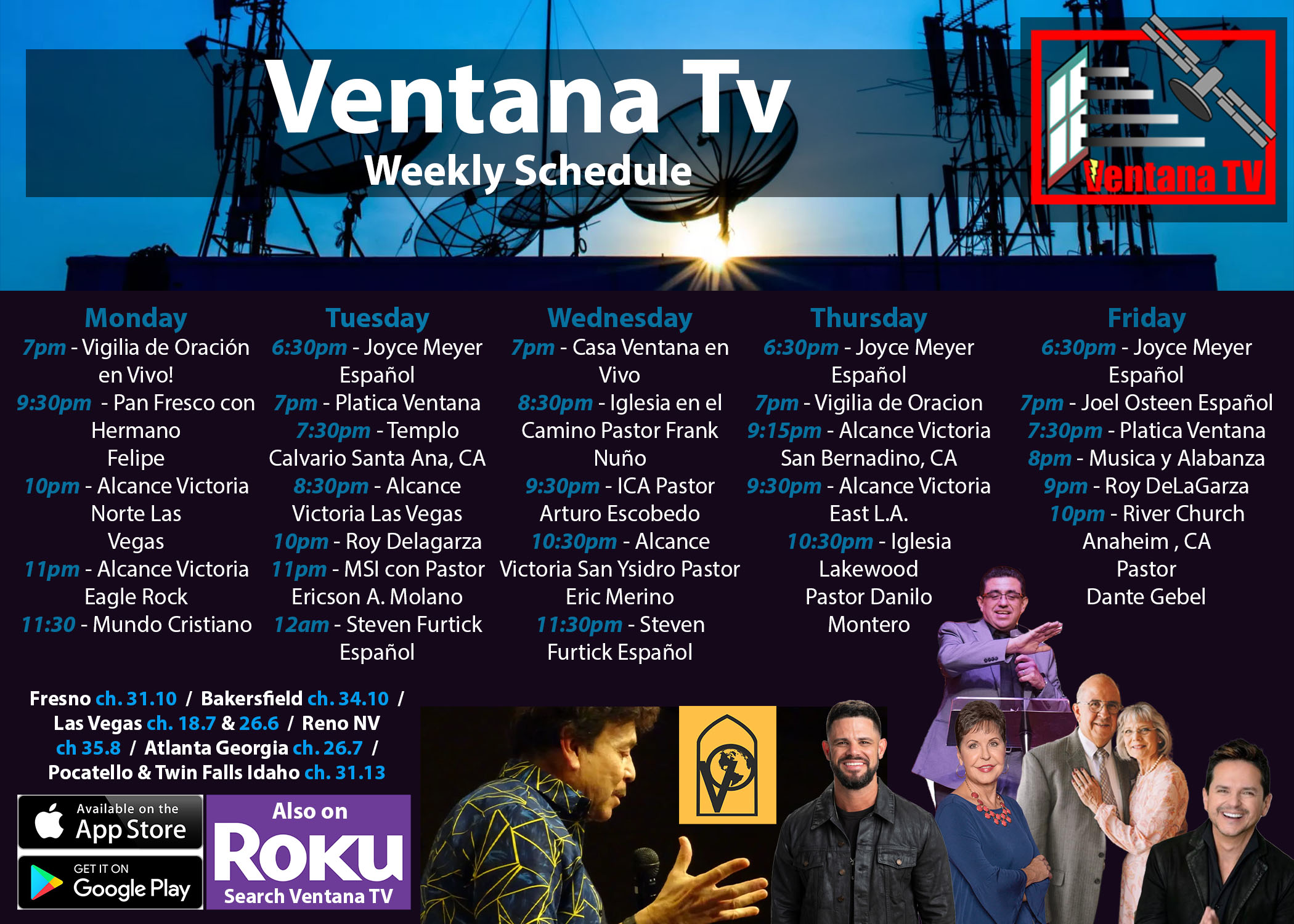 The Schedule for VentanaTV
