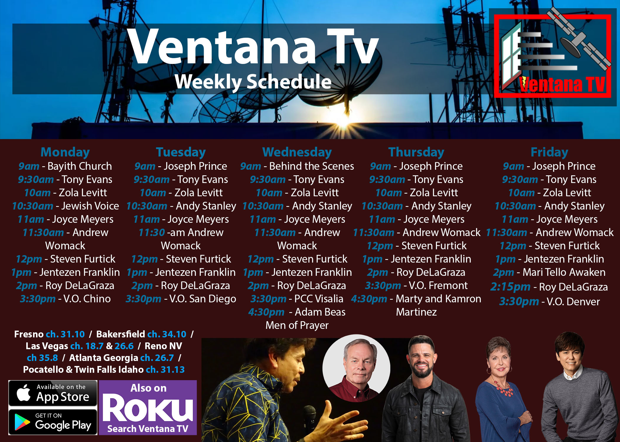 The Schedule for VentanaTV