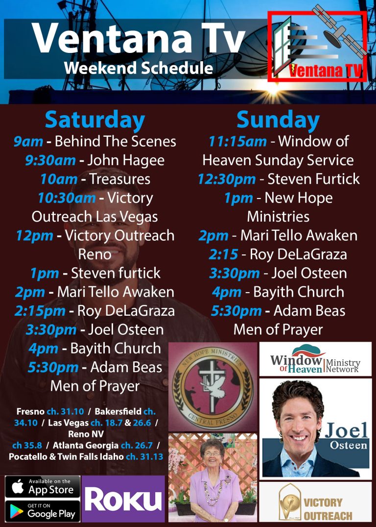 Weekend Programing Schedule